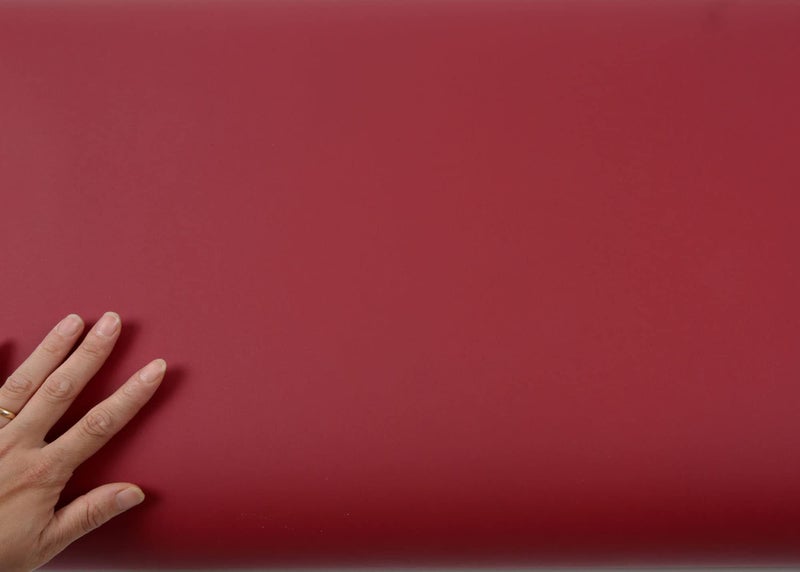 ROSEROSA Peel and Stick PVC Solid Self-Adhesive Wallpaper Covering Counter Top Shelf Liner Red Wine (SL528 : 2.00 Feet X 6.56 Feet) - Image 3